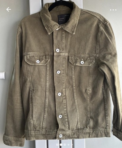 Zara man khaki distressed - man,