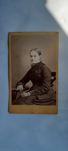 Antique cdv card lady - cdv,