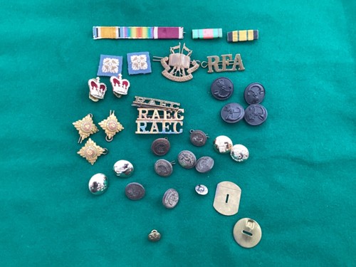 Assorted military ribbons