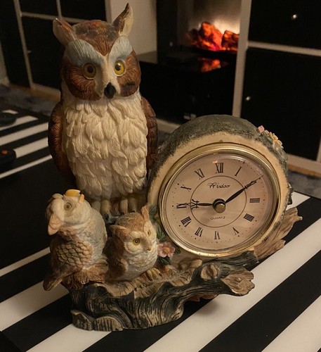 Owl mantle clock - clock, 🕰️