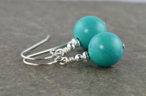 Large 10mm real turquoise - large,