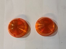 NOS 1984-85 KAWASAKI KH100 TURN SIGNAL LENS PAIR 23048-014 (ROY)