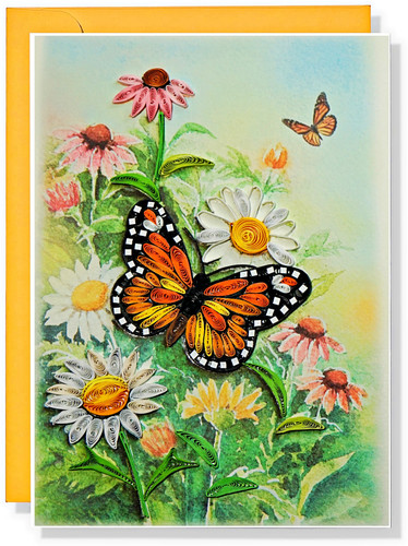 Quilling greeting card - greeting,