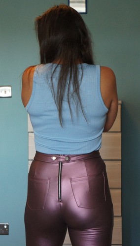 Claret burgundy rear zip - claret/burgundy, rear-zip