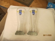 2 McEwan's Lager pint glasses