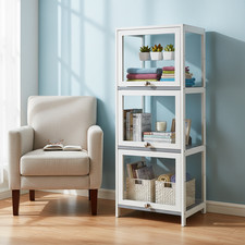 3-Tier Bamboo Display Case
