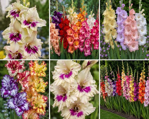 Mixed gladioli bulbs - 45,