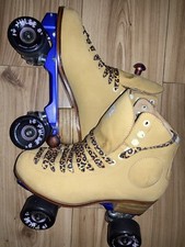 Wifa Street Deluxe Rollerskates Honey w/ Purple Pilot Falcon Plates Size EU40