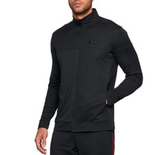 Under Armour Mens Sportstyle Pique Jacket Sports Track Top UA Sizes S M L XL 