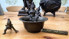 Buddha Indian bronze Bowl With