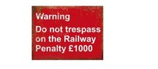 WARNING DONT TRESPASS ON