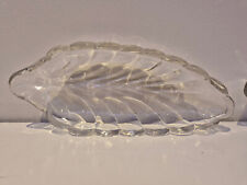 6 x Art Deco Glass Bowl Cucumber Dish (Banana Split Bowls).    