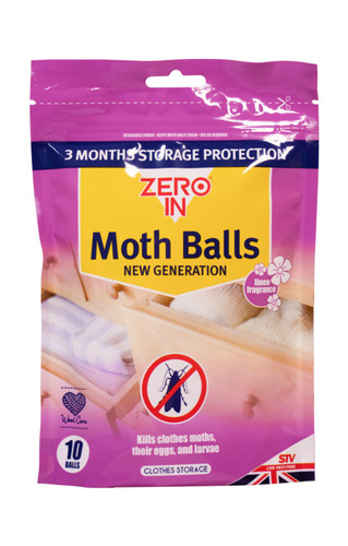 Zero moth balls - zero, in