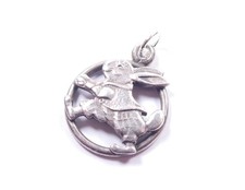 Antique Bunny Rabbit Charm
