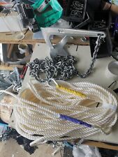 2KG BRUCE style  boat anchor Kit  6m 6mm chain 100ft 8mm Nylon  rope (sinks)