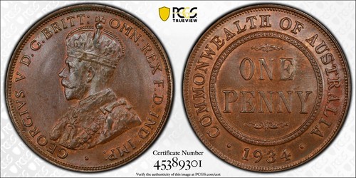 1934 melbourne mint king - 1934,
