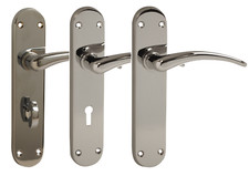 Vibe Door Handle Milan Designer Internal Door Lever Furniture Polished Chrome