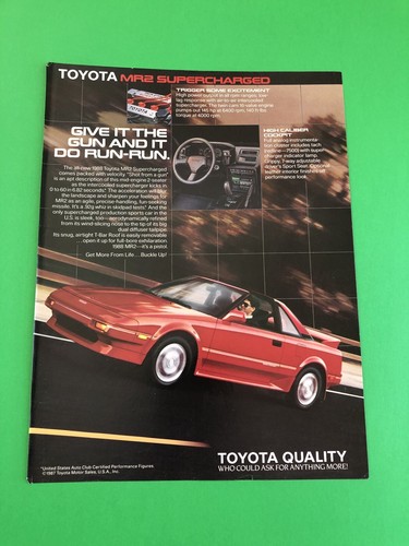 1987 1988 1989 - toyota, mr2