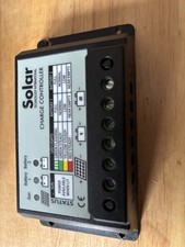 DUAL BATTERY SOLAR CHARGE CONTROLLER REGULATOR CAMPER MOTORHOME BOAT PV  LIGHT