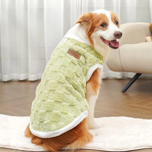 Flannel winter dog sweater - winter,