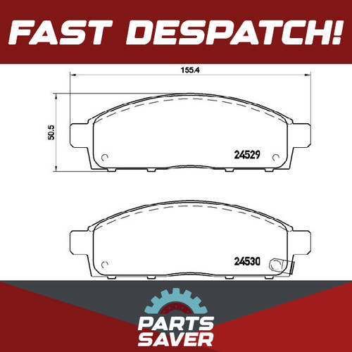 Brake pads set fits - fits, mitsubishi