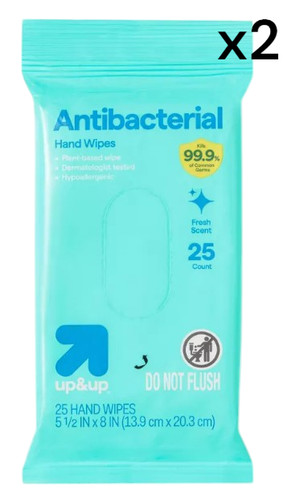 Antibacterial wipes 25 - wipes,