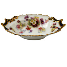 George Jones Crescent China Oval Bon Bon Dish Floral Decorated