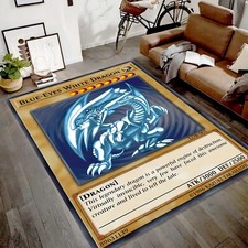 Blue Eyes White Dragon Rug