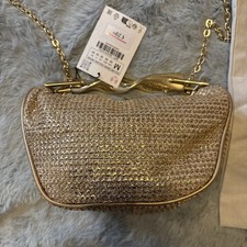 ZARA : Clutch Bag with Metal