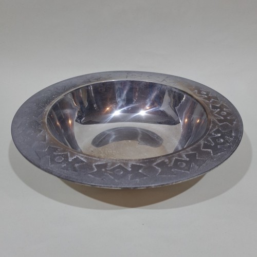 Indian pewter serving bowl - indian,
