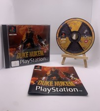 Duke Nukem PS1 Black Label, Complete With Manual, Tested, PAL.