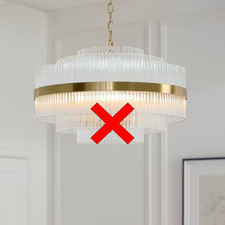 John Lewis Shiminista Large Chandelier Ceiling Light - (Scuffed/Missing Rods))