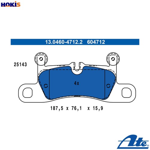Brake pad set disc - brake,