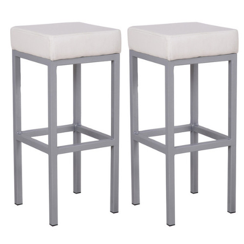 White faux leather - faux, bar