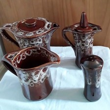 KERNEWEK Fosters Vintage Pottery Honeycomb Glaze Bundle See Description