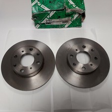 LUCAS DF1807T REAR BRAKE DISC PAIR FOR ROVER 200 MK2 400MK1 HONDA CONCERTO