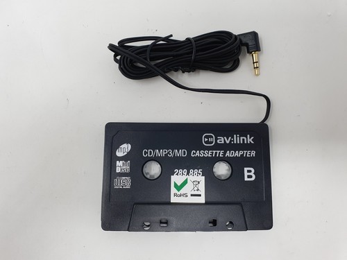 Audio tape cassette adapter - cassette,