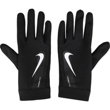 NIKE UNISEX BLACK RUNNING GLOVES BASELAYER LIGHT WINTER WARM COLD TOUCH SCREEN