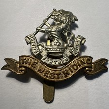 WW1 Duke of Wellington’s West Riding Regiment Cap Badge Slider Military 