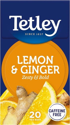 Tetley zingy lemon ginger - zingy,