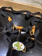 New Clippasafe Toddler Reins Safety Harness Adjusting Dinosaur Black Orange