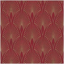 AS Creation Art Deco Fan Red