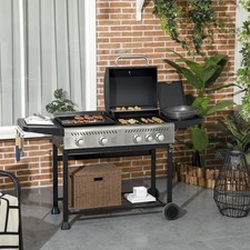 Gas bbq and - 2-in-1,
