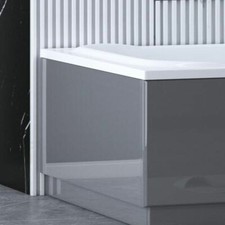 Gloss Grey 700mm Bath End