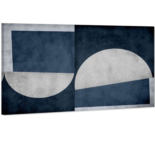 Abstract navy grey watercolour - navy,