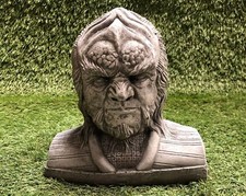 Worf Star Trek Concrete Outdoor Garden Sculpture Lawn Ornament Frost Protected