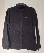 Patagonia Better Sweater Mens Medium Black Full Zip  Jacket Crinkle Effect