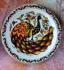Handmade Greek Wall Plate: 24k