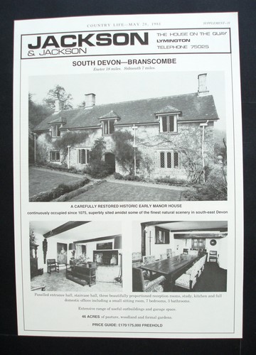 Hole house manor - house, branscombe