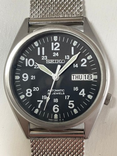 Seiko military watch black - seiko,